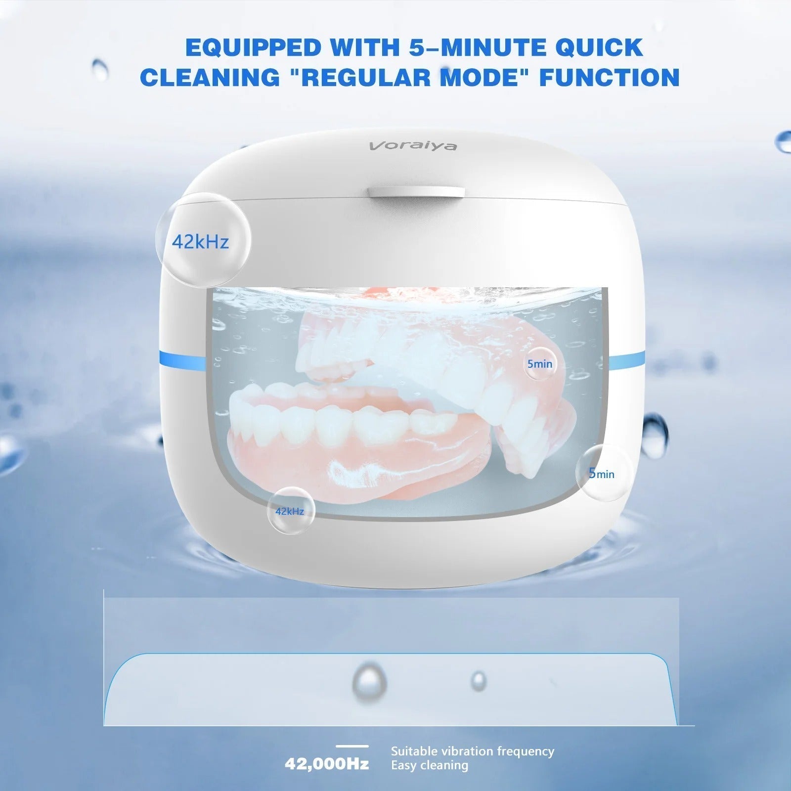 Ultrazvukový čistič dentálních pomůcek s UV-C sterilizací, nádržka 210 ml
