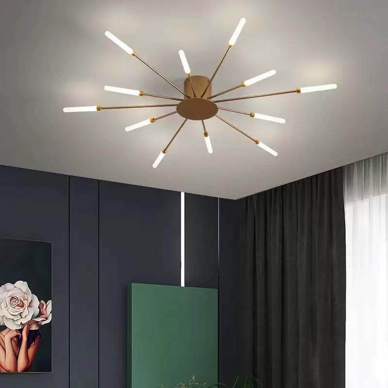 Asterra Albina Metal & Acrylic Flush Ceiling Light, 12W to 42W LED