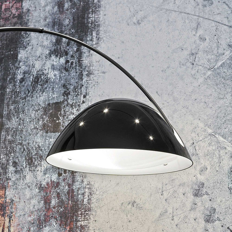 Avi Modrn Fishing Rod Metal Floor Lamp, Black | Fioriscas