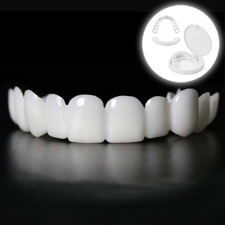 NovaBright Snap-On Veneers, Instant Smile Cover For Upper Or Lower Teeth