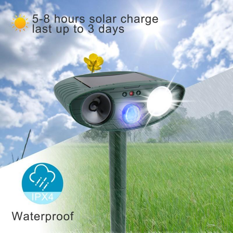 FloraShield Solar Motion-Activated Deer Repeller For Yards And Gardens