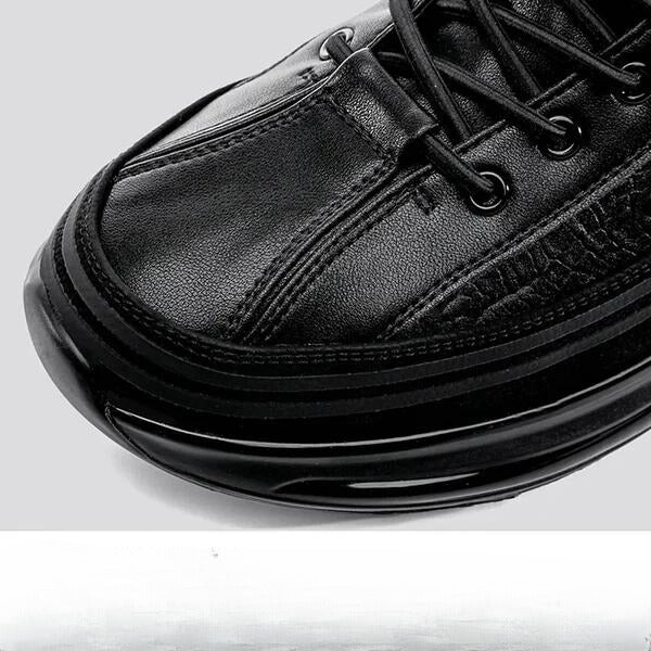 Aurelian Men's Leather Sneakers, Cushioned Sole & Crocodile-Print Finish