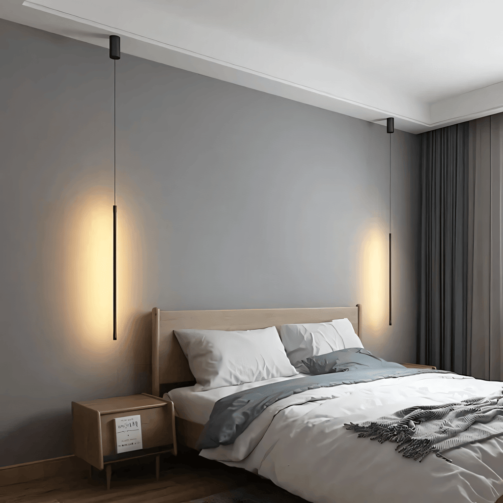 Lumaire Vertikale Lichtleiste, schwarze Ausführung, 3 LED-Farbnuancen