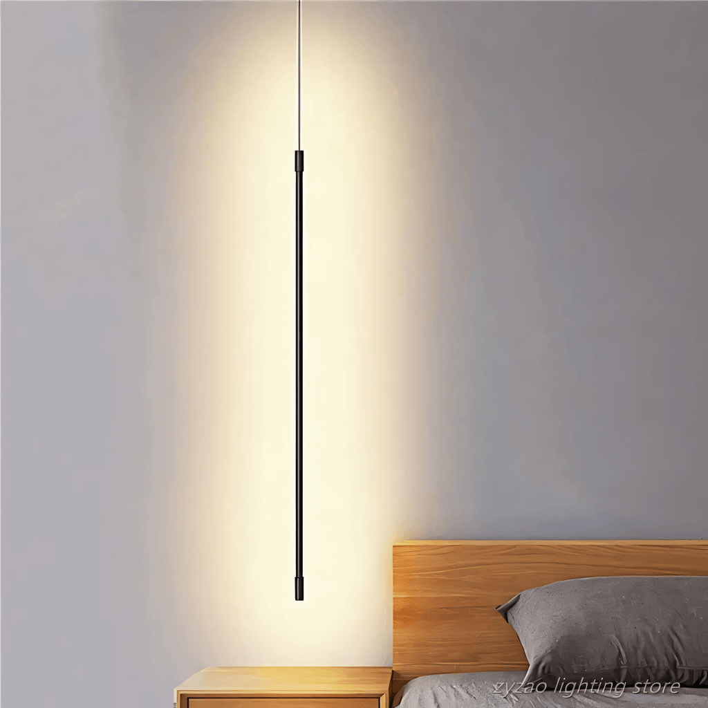 Lumaire Vertikale Lichtleiste, schwarze Ausführung, 3 LED-Farbnuancen