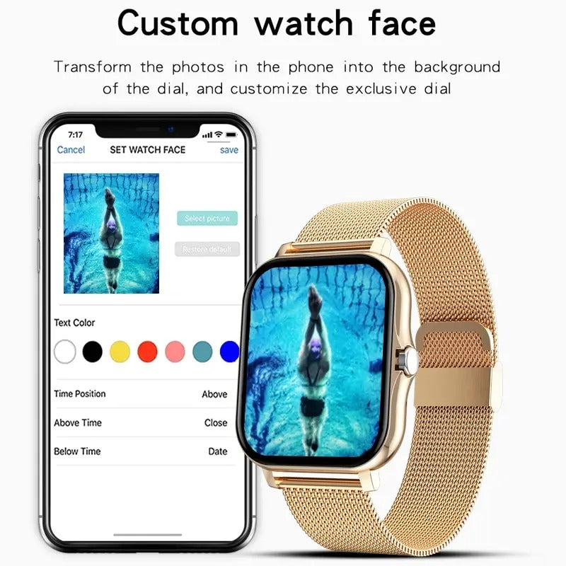 Chytré hodinky s Bluetooth voláním a dotykovým displejem, PulseWave