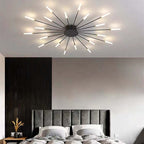 Asterra Albina Metal & Acrylic Flush Ceiling Light, 12W to 42W LED