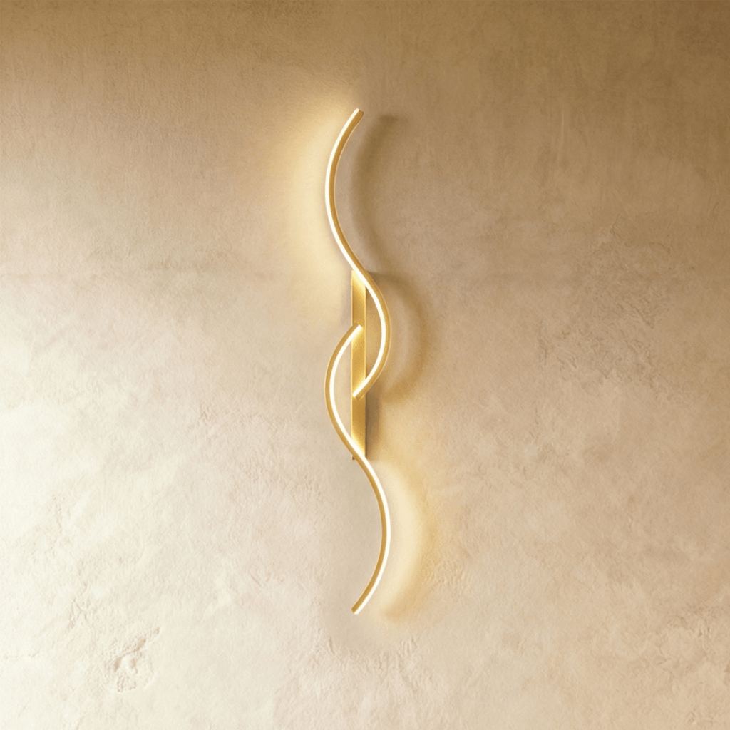Aurelia S Line Aluminum Wall Lamp With Soft Led Glow
