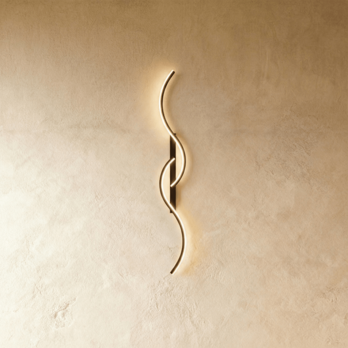 Aurelia S Line Aluminum Wall Lamp With Soft Led Glow