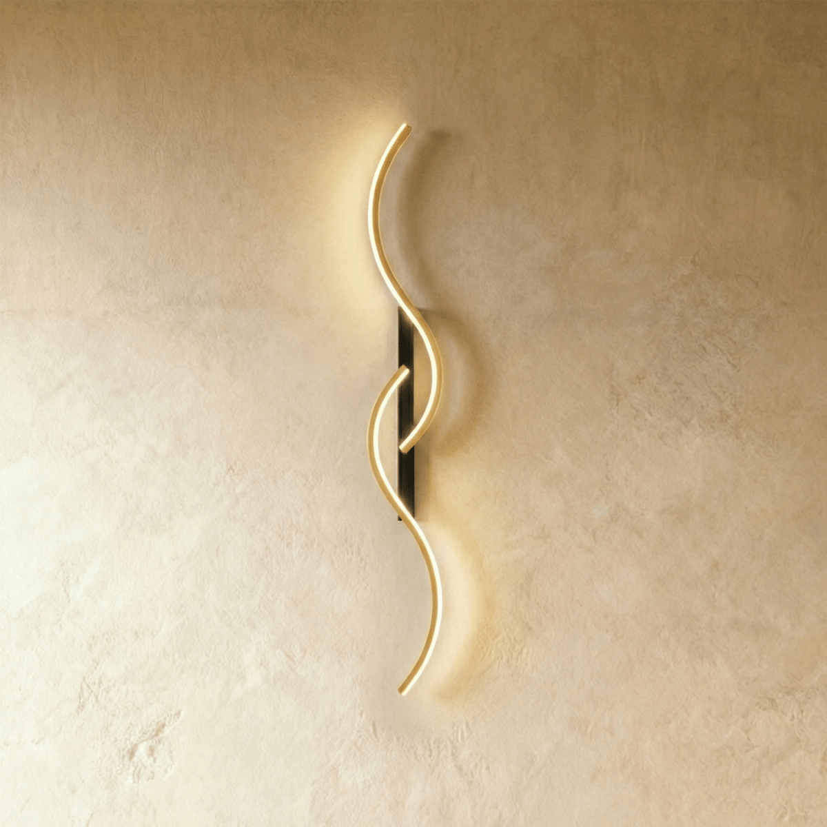 Aurelia S Line Aluminum Wall Lamp With Soft Led Glow