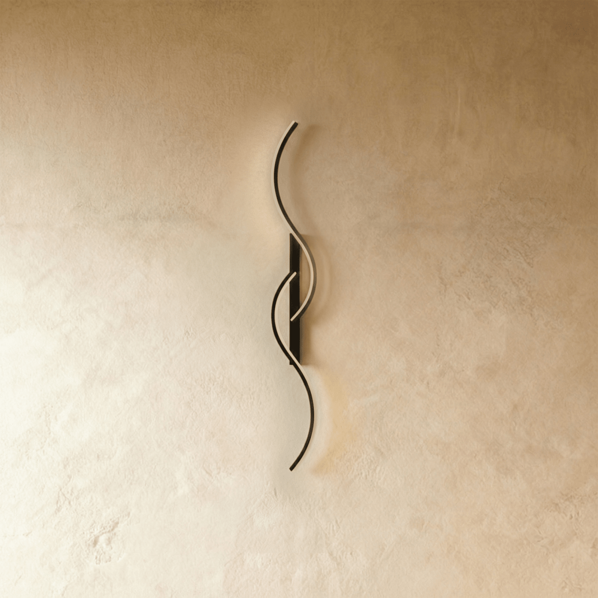 Aurelia S Line Aluminum Wall Lamp With Soft Led Glow