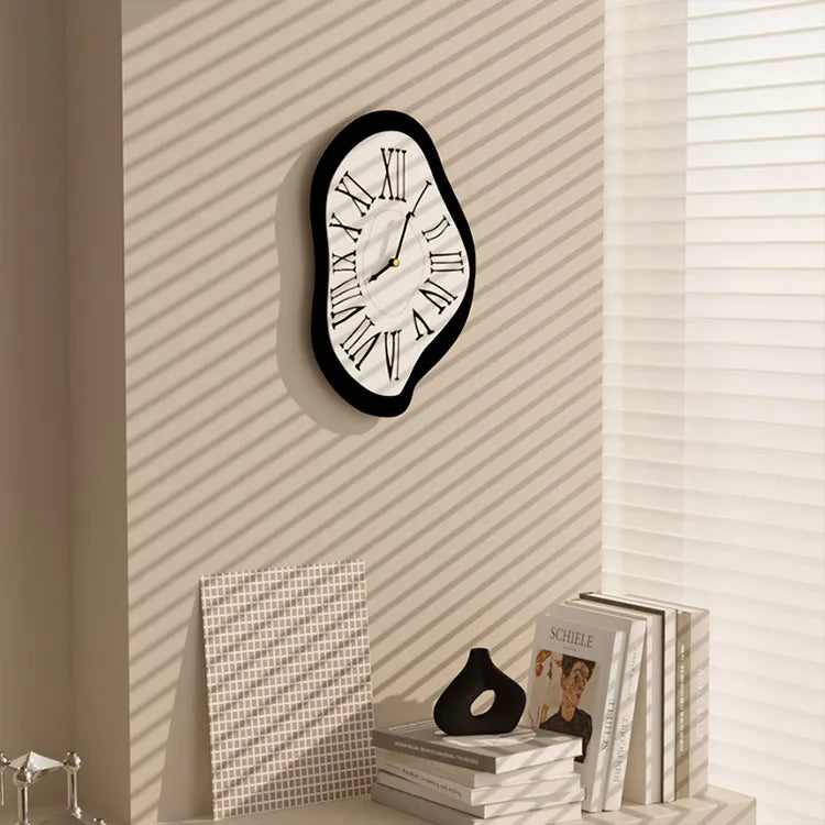Wall Clock, Lorien Dalí-Style Surrealist Design With Silent Quartz Movement