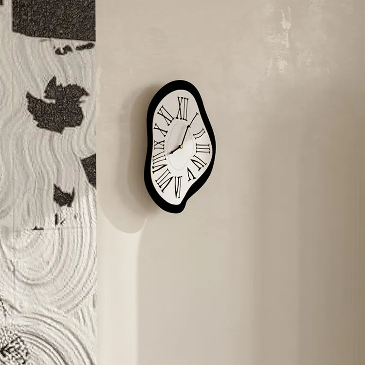 Wall Clock, Lorien Dalí-Style Surrealist Design With Silent Quartz Movement