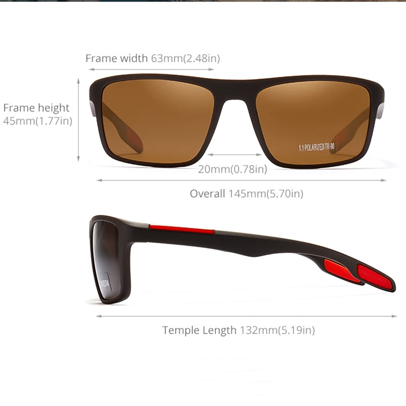 Polarizační sluneční brýle TR90 s ochranou UV400 pro řízení a sportoviště