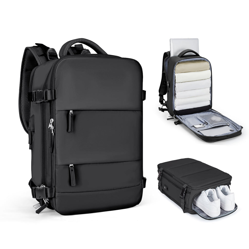 Rozšiřitelný cestovní batoh Solara Glide, 45 l, unisex palubní zavazadlo s přihrádkou na notebook
