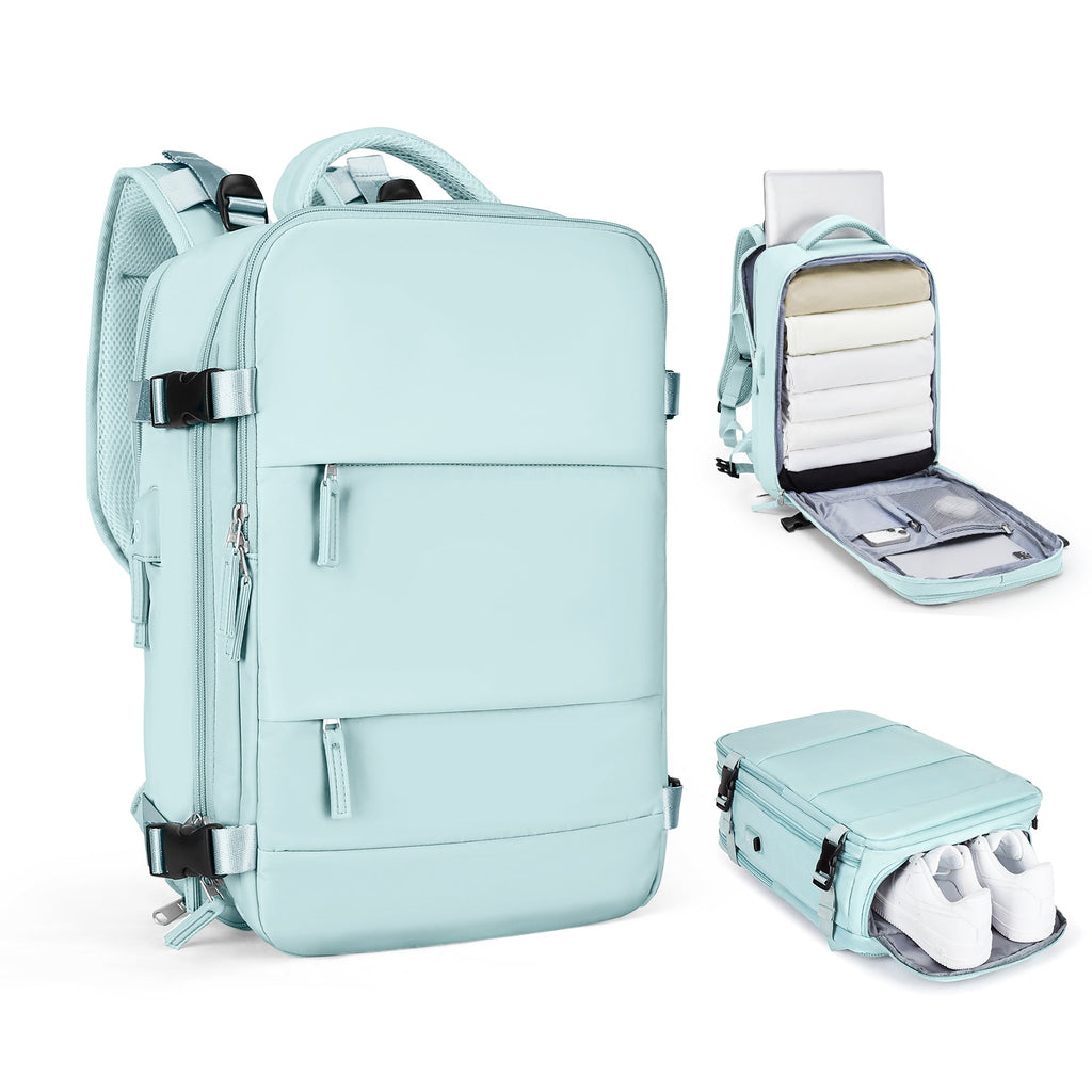 Rozšiřitelný cestovní batoh Solara Glide, 45 l, unisex palubní zavazadlo s přihrádkou na notebook