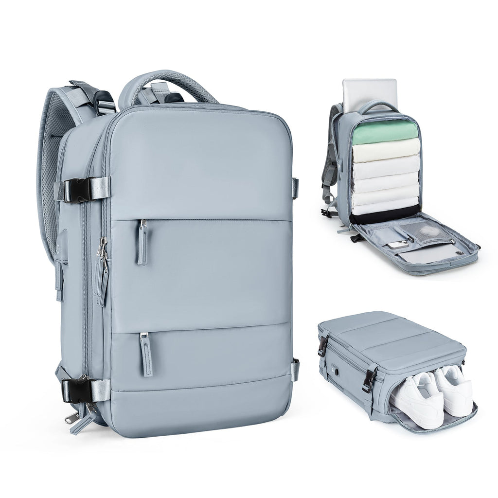 Rozšiřitelný cestovní batoh Solara Glide, 45 l, unisex palubní zavazadlo s přihrádkou na notebook