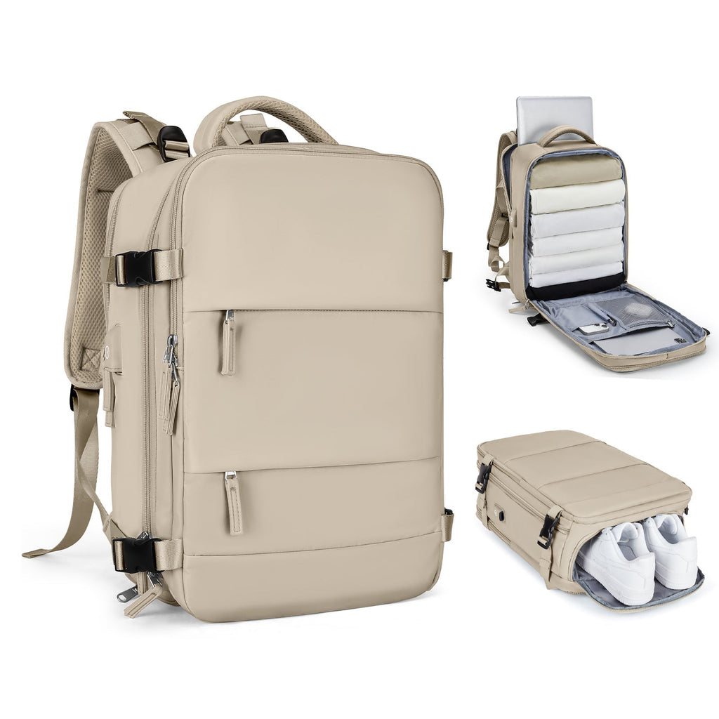 Rozšiřitelný cestovní batoh Solara Glide, 45 l, unisex palubní zavazadlo s přihrádkou na notebook