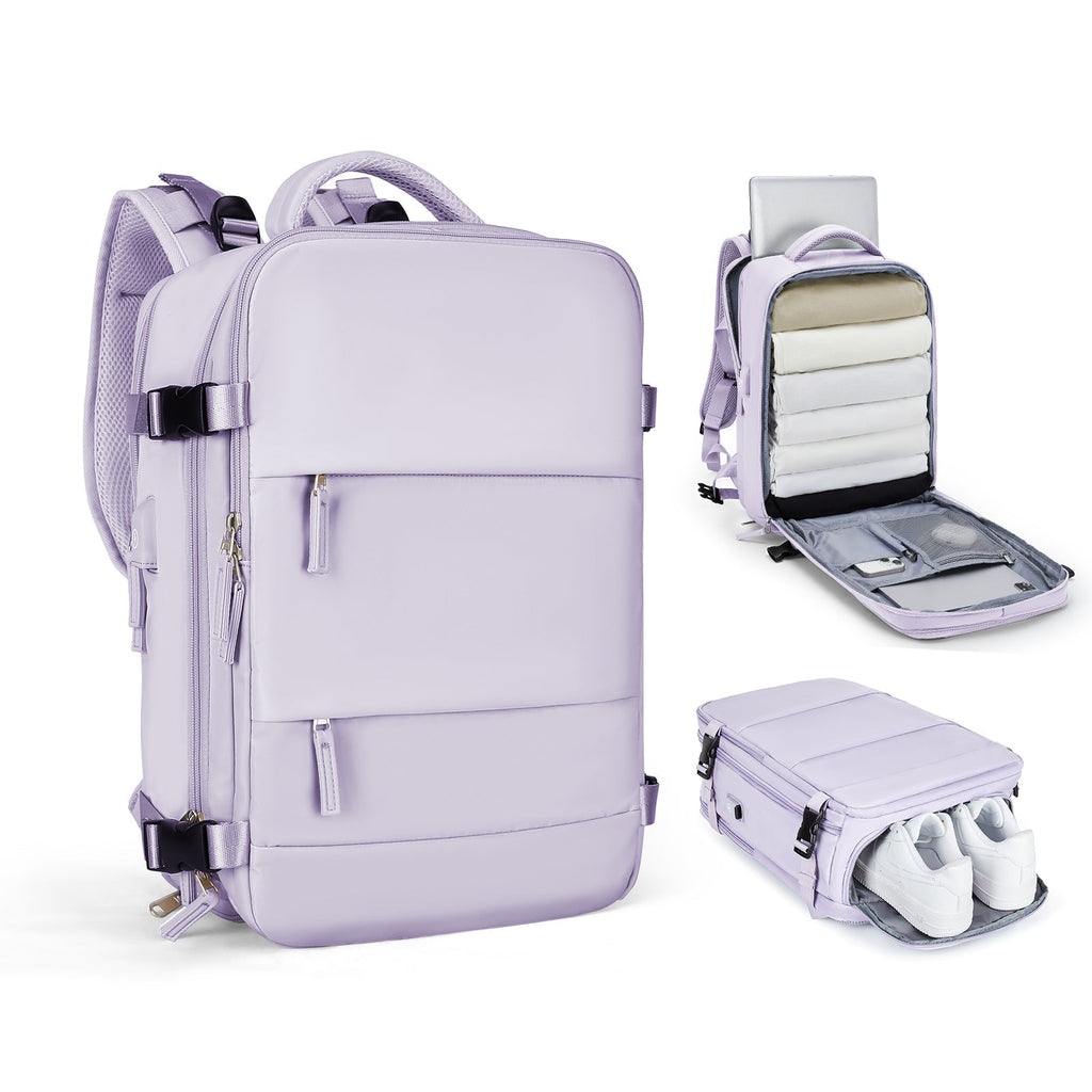 Rozšiřitelný cestovní batoh Solara Glide, 45 l, unisex palubní zavazadlo s přihrádkou na notebook