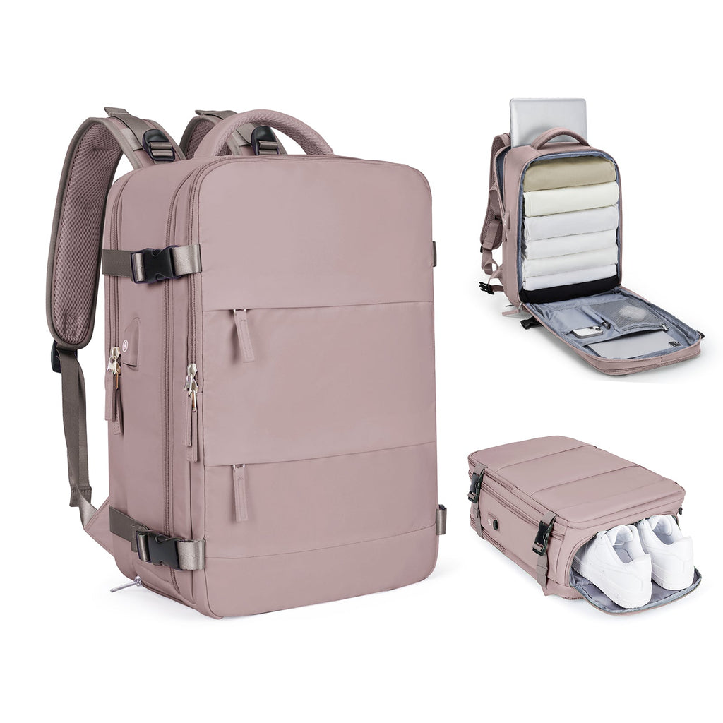 Rozšiřitelný cestovní batoh Solara Glide, 45 l, unisex palubní zavazadlo s přihrádkou na notebook
