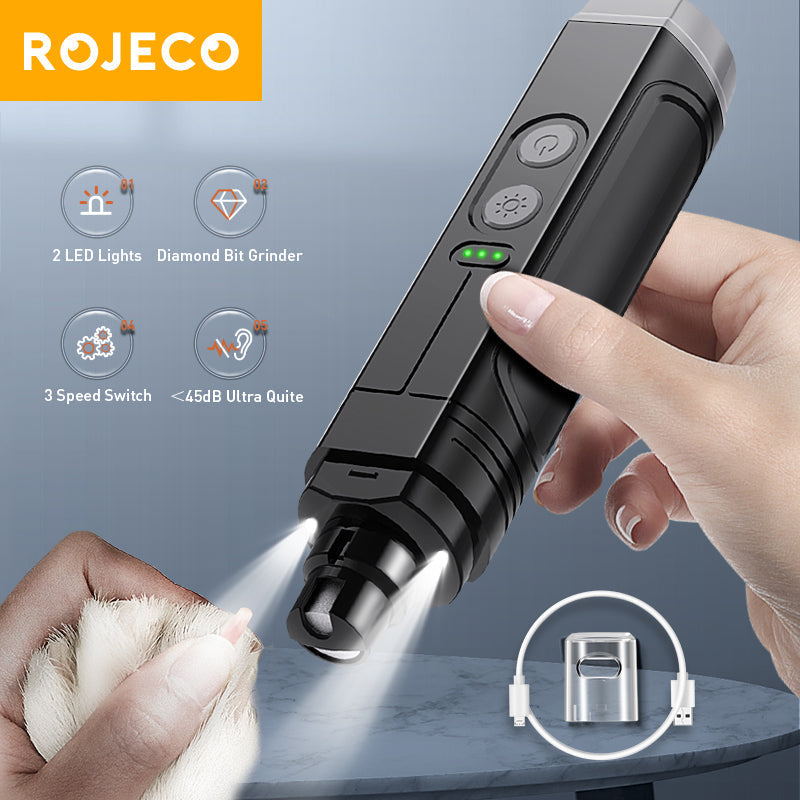 Quiet LED Pet Nail Grinder For Dogs & Cats, LumaPaw Pro