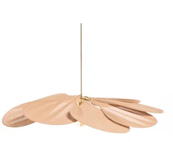 Gelaagde stoffen hanglamp, bloemmotief, Petalume