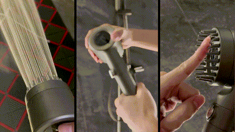 Showerhead With High Water Pressure, 9-Layer Filter, Push-Button Stop