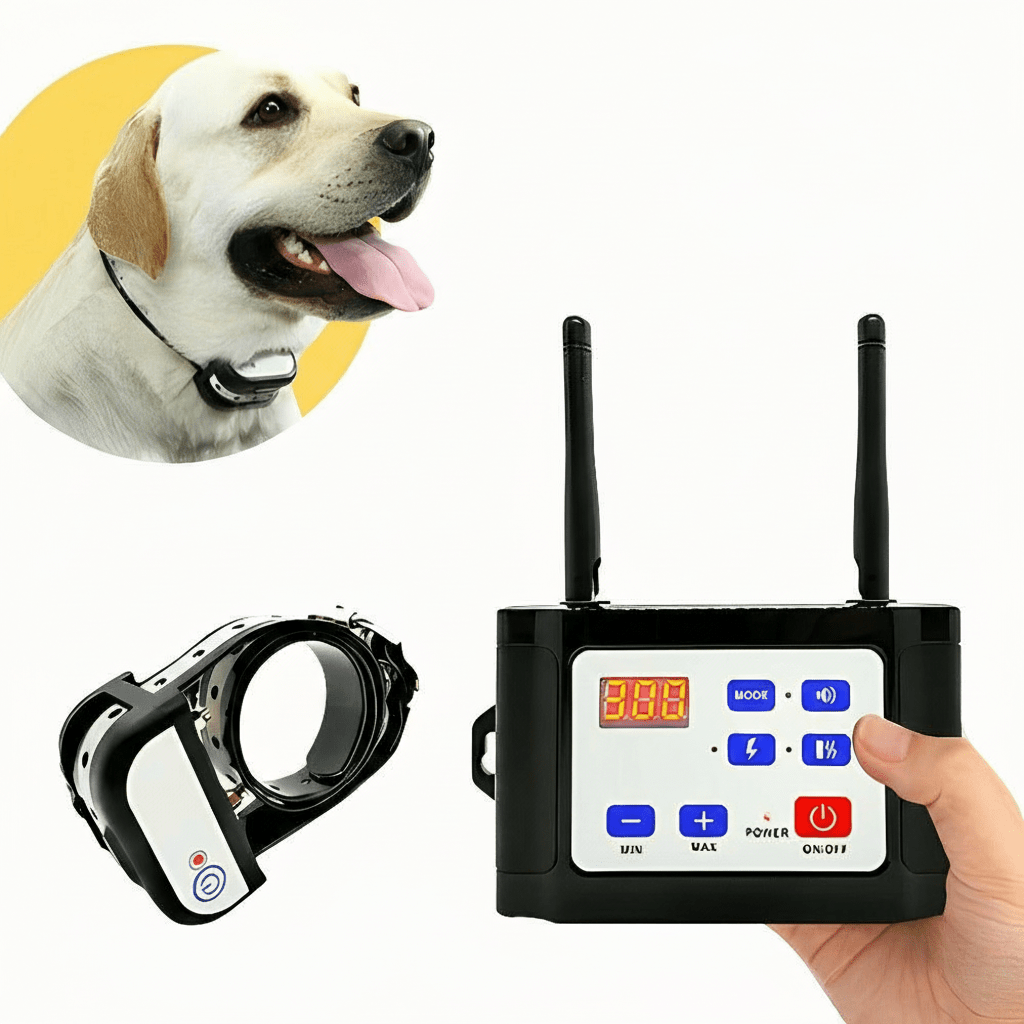 Kabelloses Hundezaund und Trainingshalsband-System - Fioriscas