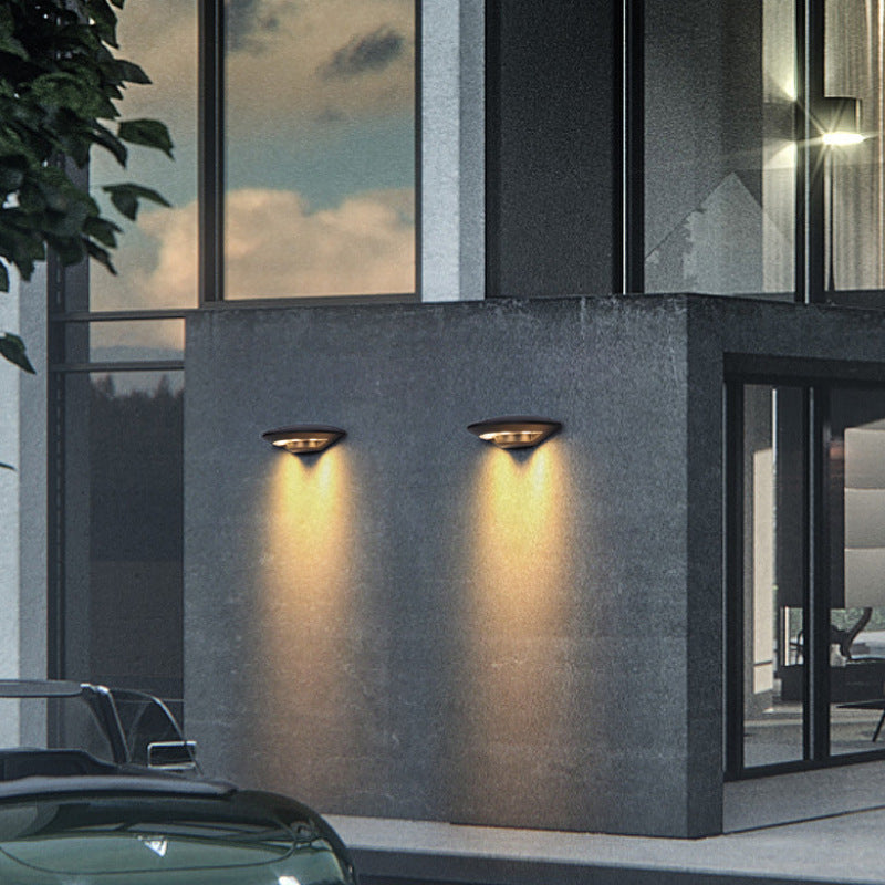 Ray Wall Lamp Flying Saucer, Metal LED, Black, Outdoor | Fioriscas