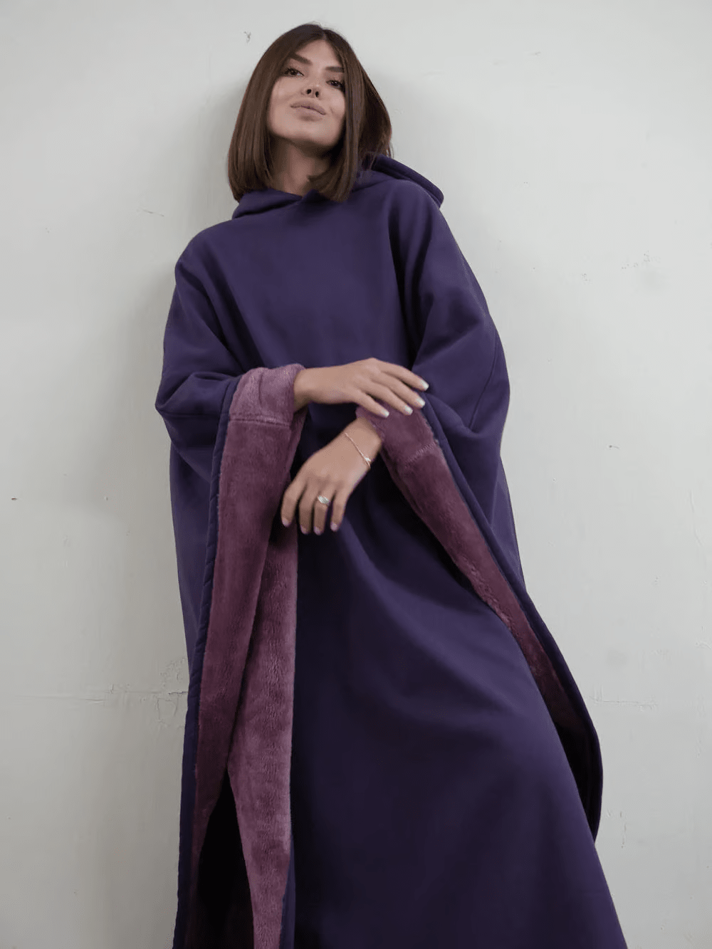 Camisola com capuz ponderada ArcticFlare NovaWeave, conforto calmante em polar