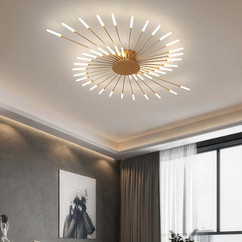 Asterra Albina Metal & Acrylic Flush Ceiling Light, 12W to 42W LED