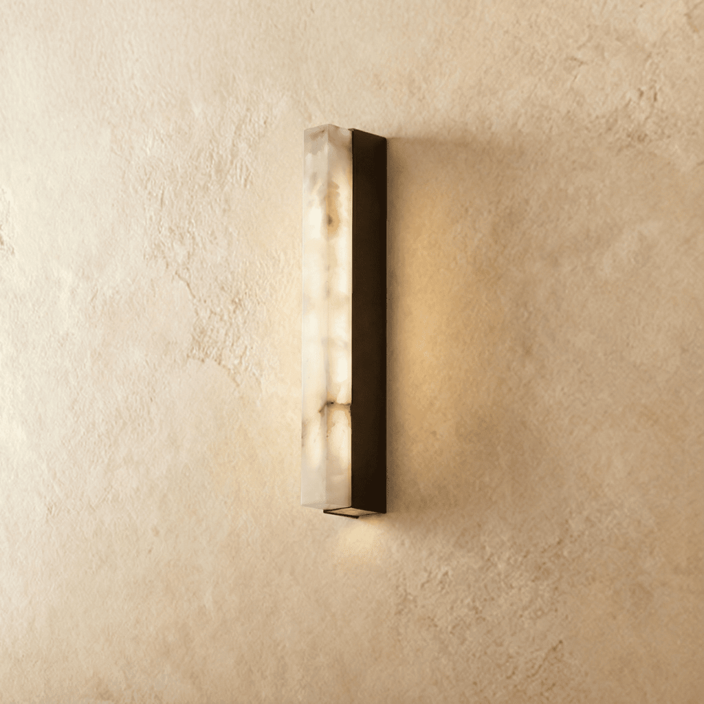 NovaLume Alabaster-Wandleuchte mit Marmor-Finish-Edition