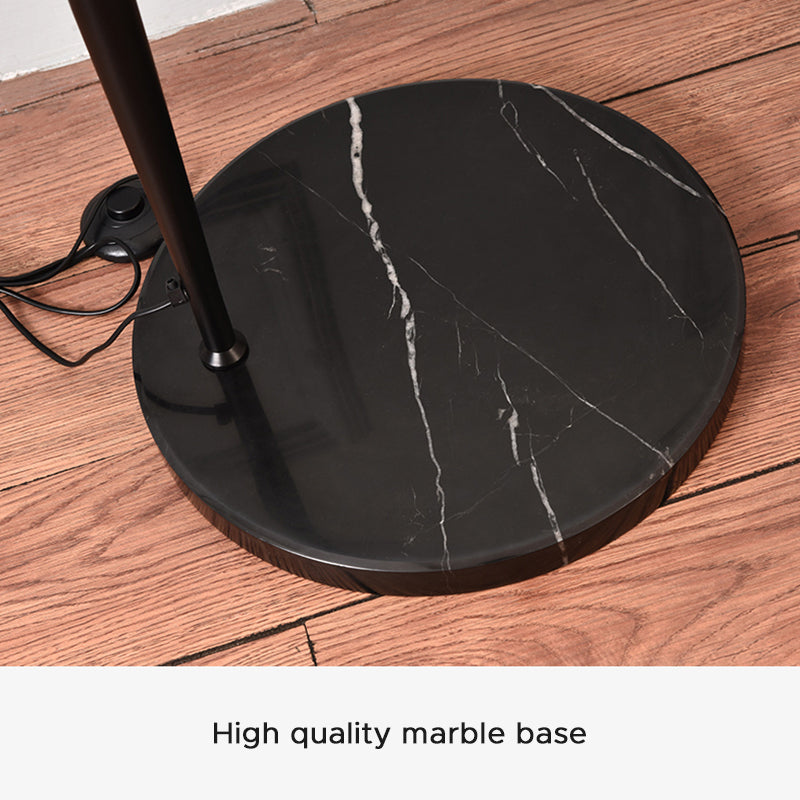 Avi Modrn Fishing Rod Metal Floor Lamp, Black | Fioriscas