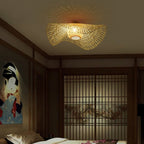 Nokari Rattan Pendant Light, Boho Japanese-Inspired Warm Glow
