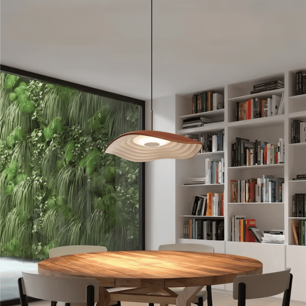 Luna Ripple Pendant Light With Warm Soft Glow In Elegant Wave Form