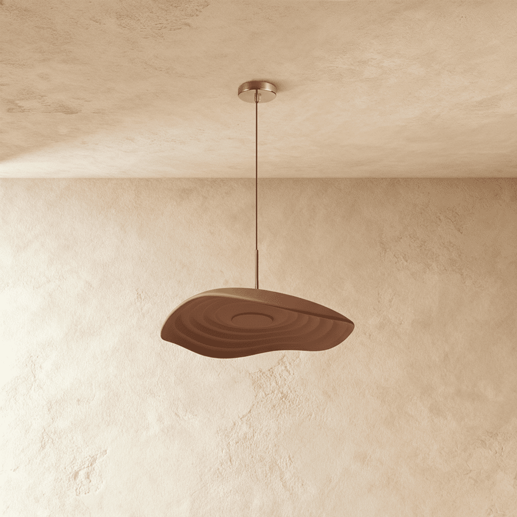 Luna Ripple Pendant Light With Warm Soft Glow In Elegant Wave Form