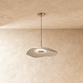 Luna Ripple Pendant Light With Warm Soft Glow In Elegant Wave Form