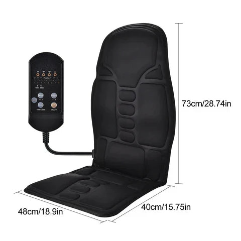Vyhřívaný masážní polštář LumaRelief Elite s osmi vibračními motorky