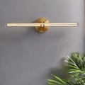 LumiCrest Prism Copper Base Triangular Glass Wall Lamp