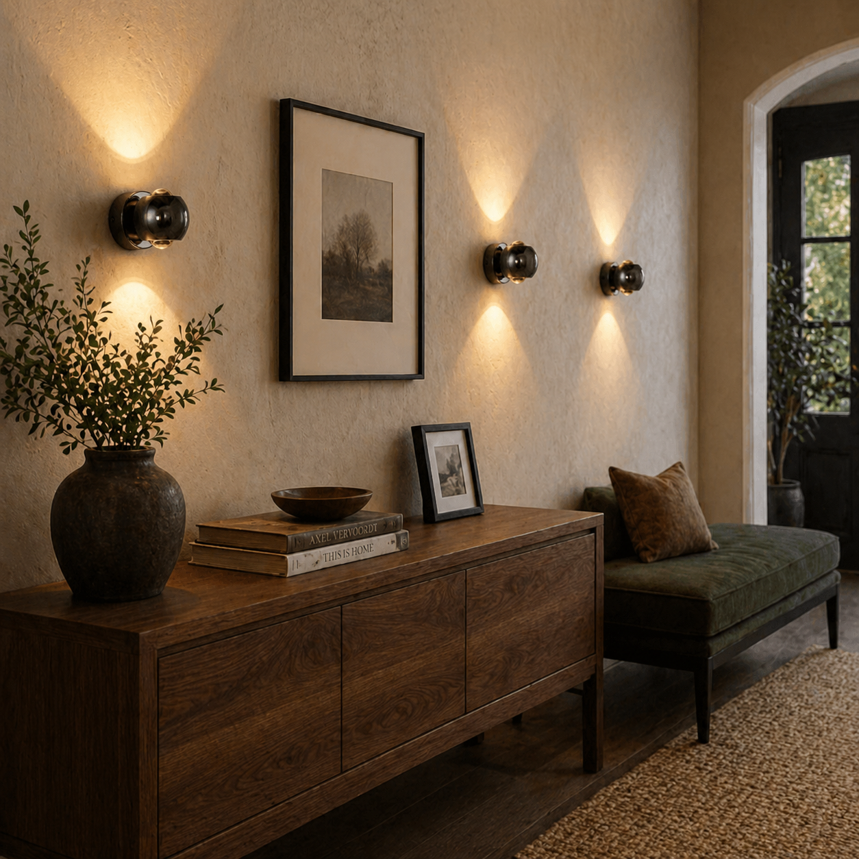 LumaNova verstellbare Wandleuchte für Wohnzimmer und Flure