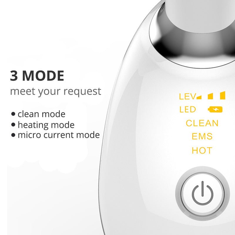 LED Facial Massager, Vibration & Heat Skincare Tool for Face and Neck