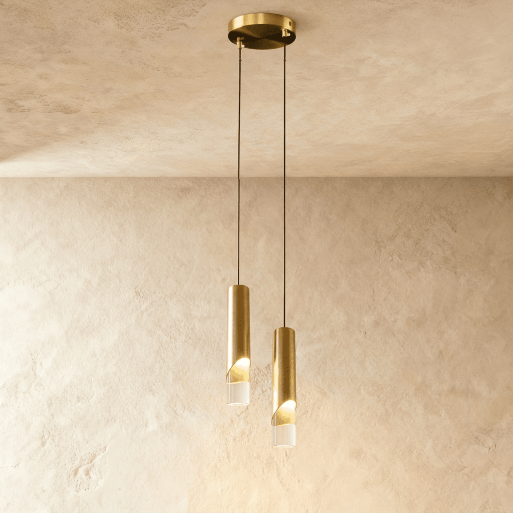NovaLume Modern Pendant Light With Aluminum Body Acrylic Shade And Adjustable Cord