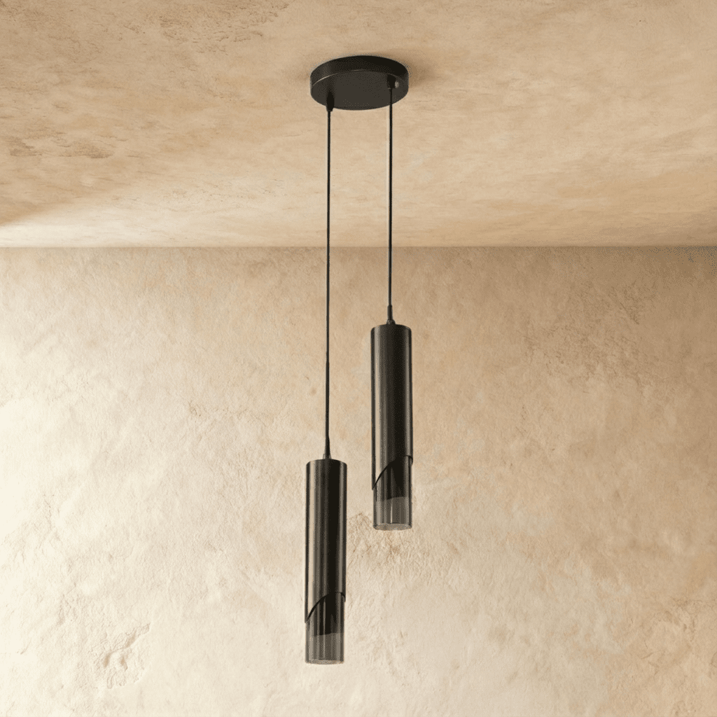 NovaLume Modern Pendant Light With Aluminum Body Acrylic Shade And Adjustable Cord