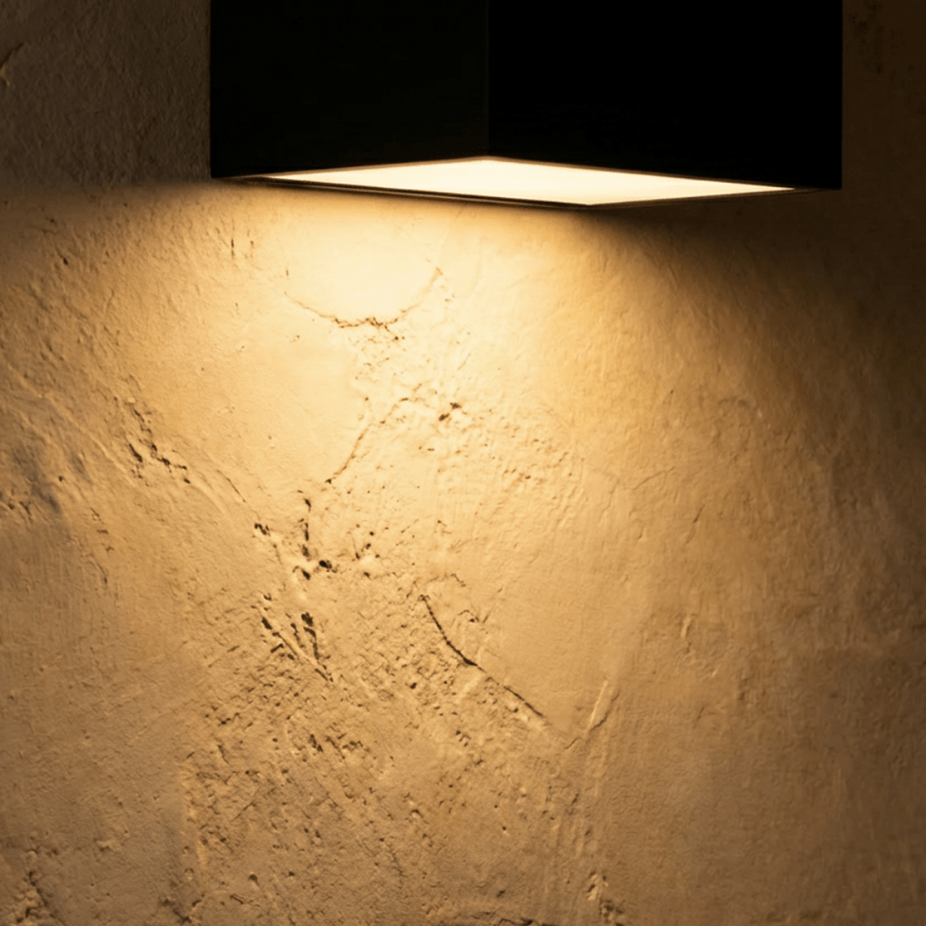 SolaraGlow Solar Outdoor Wall Light With Warm Ambient Glow