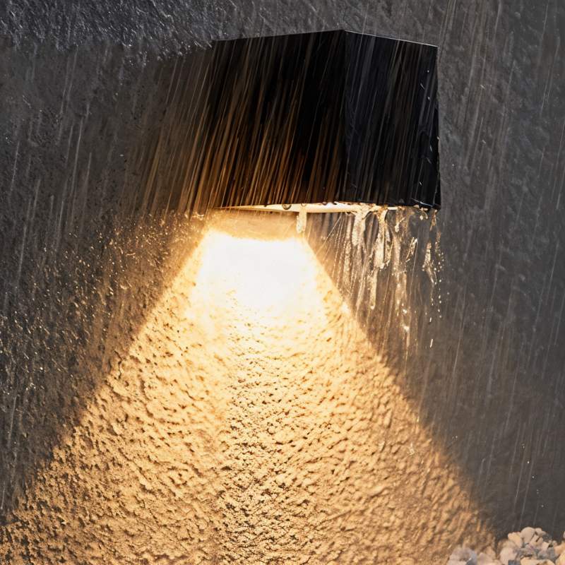 SolaraGlow Solar Outdoor Wall Light With Warm Ambient Glow