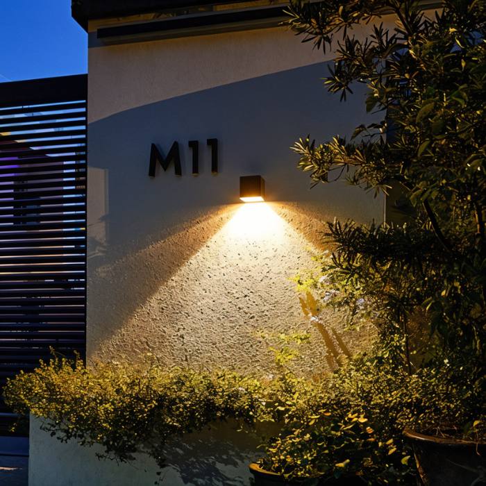 SolaraGlow Solar Outdoor Wall Light With Warm Ambient Glow