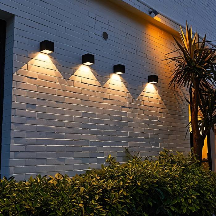 SolaraGlow Solar Outdoor Wall Light With Warm Ambient Glow