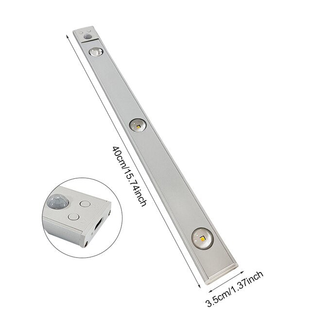 Luz LED com Sensor de Movimento Sem Fios NovaBeam, Recarregável por USB