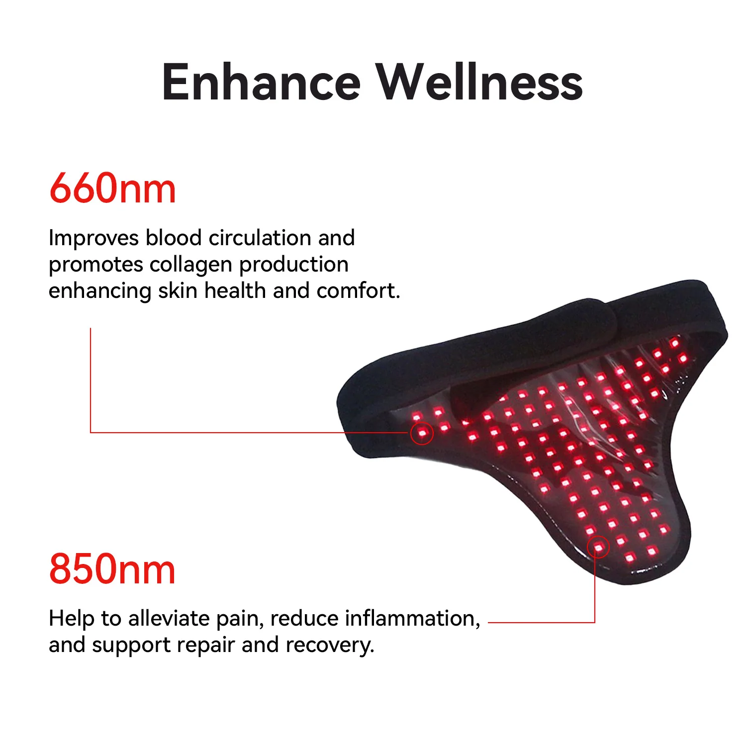 LumaVibe zařízení pro domácí wellness s červeným světlem pro každodenní použití