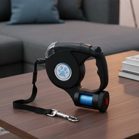 Laisse LED pour chien avec lampe intégrée pour des promenades en toute sécurité - Fioriscas