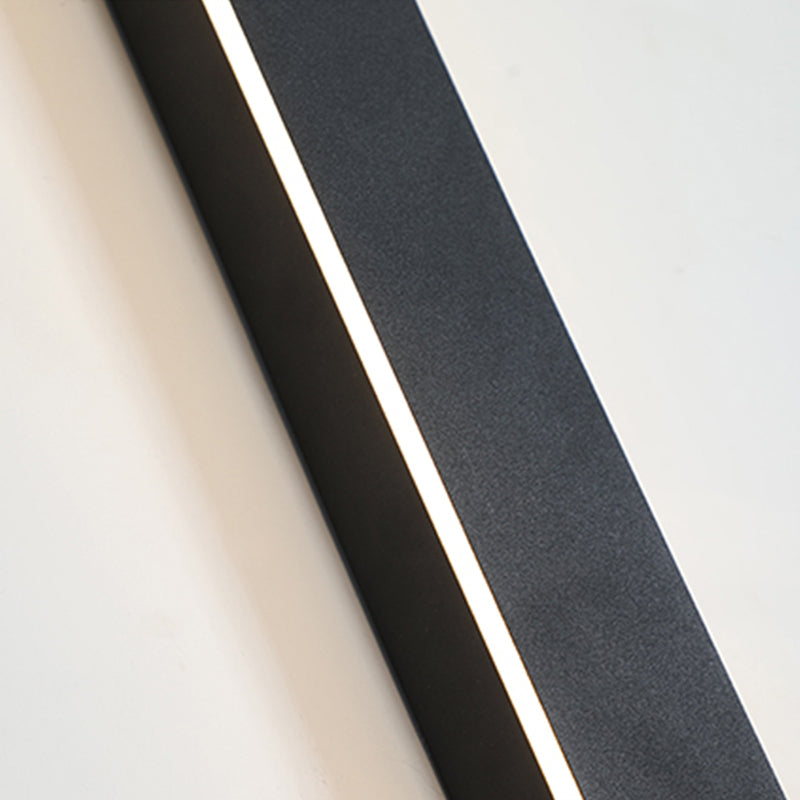Elegante aplique de parede preto, luz LED Nyx para paredes exteriores